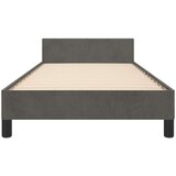  Posteljni okvir z vzglavjem temno siva 80x200 cm žamet, (20903441) | Shoptok.si