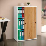 MID.YOU ARHIVSKA OMARA bela, medeni hrast | Shoptok.si