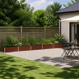  Povišeni vrtni krevet Rđa 400 x 40 x 24 cm corton | shoptok.hr