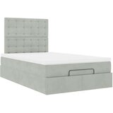 vidaXL okvir kreveta s madracima svijetlosivi 120x200cm baršunasti | shoptok.hr