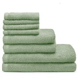 Catherine Lansfield Zeleni hitro sušeči/frotirni bombažni komplet brisač 8 ks Quick Dry – | Shoptok.si
