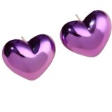 IZMAEL Uhani AD-33379 - Heart/Vijolična | Shoptok.si