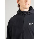 Ea7 Emporio Armani Prehodna jakna črna / bela | Shoptok.si