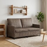  Kauč za dvoje Tamnosiva 150 x 81 x 82 cm Umjetni sued Slike