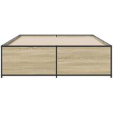  Okvir za krevet boja hrasta 135x190cm konstruirano drvo i metal | Eponuda.ba