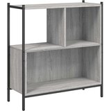 vidaXL Knjižna omara siva sonoma 72x28x77,5 cm inženirski les | Shoptok.si