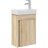 vidaXL Kopalniška omarica s tapo Sonoma hrast 40,5 x 22,5 x 62 cm, (5000245194) | Shoptok.si