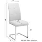 Bessagi Home nihajni stol lucie, svetlo siva | Shoptok.si