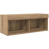 TV stenske enote z LED lučmi Umetni hrast Konstruiran les, (5000112824) | Shoptok.si