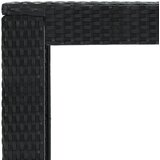  Vrtni barski stol crni 100 x 60,5 x 110,5 cm od poliratana | shoptok.hr