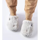 Gemre Gray warm slippers with Alessio patch | Shoptok.si