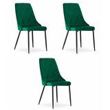 Brandless Stol IMOLA - temno zelen žamet x 3, (22030847) | Shoptok.si
