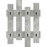 vidaXL Vješalica za kapute na zidu Betonska siva 60 x 3 x 82 cm | shoptok.hr