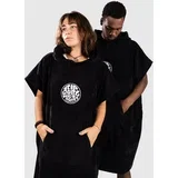 Logo Hooded Surf poncho black