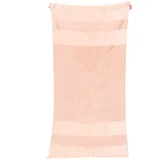 Rožnata bombažna brisača za plažo Summer Stripe, 175 x 90 cm