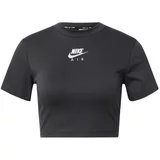 Nike Sportswear Majica temno siva / bela