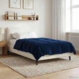 Puni Polna celoletna prevleka Temno modra 140 x 200 cm Mikrovlakna, (5000284347) | Shoptok.si