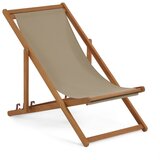 Kave Home tamno zelena sklopiva stolica za plažu od bagremovog drveta Adredna Cijene