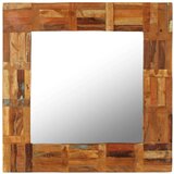 vidaXL zidno ogledalo od masivnog obnovljenog drva 60 x 60 cm Cijene