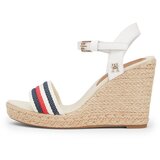 Tommy Hilfiger Sandali ecru / nočno modra / rdeča cene