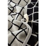 Jotex Črna/bež bombažna brisača 50x70 cm Grid – | Shoptok.si