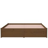  Posteljni okvir medeno rjav iz trdnega lesa 140x200 cm, (20646646) | Shoptok.si