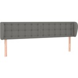 Maison Chic vzglavna omarica - nočna omarica - posteljna omarica z ušesi temno sivo 163x23x78/88 cm blago, (21707671) Cene