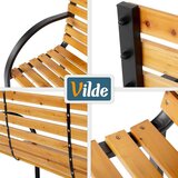 Vilde vrtna klop s naslonom in naslonoma za roke 122 cm – les in kovina | Shoptok.si