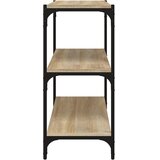 TV ormarić boja hrasta 60x33x70,5 cm konstruirano drvo i čelik | shoptok.hr
