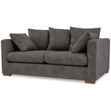 Scandic Antracitno siva sedežna garnitura iz umetnega usnja 175 cm Hamburg – | Shoptok.si