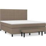  Box spring postelja z vzmetnico taupe 180x200 cm blago, (20788910) | Shoptok.si