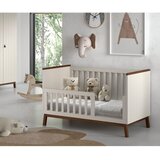 Vipack Bež dječji krevet od masivnog bora s uklonjivom stranicom/s podesivom visinom 70x140 cm Sezane – | shoptok.hr