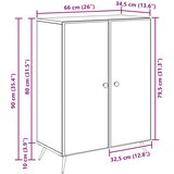 Kreveta Crna 66 x 34,5 x 90 cm Konstruirano drvo | shoptok.hr