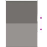vidaXL Rolo zavjesa Blackout siva 100x130 cm Širina tkanine 95,7 cm | shoptok.hr