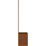 vidaXL Privatnost u vrtu Rezbarija Rđa 32 x 140 cm Otporni čelik | shoptok.hr