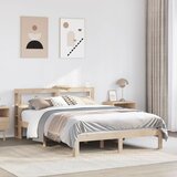  Okvir kreveta s uzglavljem 140 x 190 cm od masivne borovine | shoptok.hr