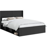  Okvir za krevet s pohranom i uzglavljem Crna 135 x 190 cm - Crna 135 x 190 cm | shoptok.hr