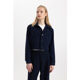 Defacto Crop Shirt Collar Blazer Jacket Cene