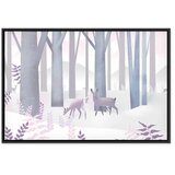 Slika - Fairy-Tale Forest (1 Part) Vertical - Second Variant 120x80 U crnom drvenom okviru | shoptok.hr