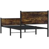 vidaXL Metalni okvir kreveta s uzglavljem i podnožjem 107 x 203 cm | shoptok.hr