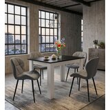 Mango stolica - siva eko koža / crne noge x 1 | shoptok.hr