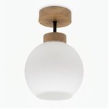 Brilagi LED Plafonski luster RETRO GLASS 1xE27/60W/230V prečnik 15 cm hrast/bela | Eponuda.com