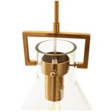 Premier Housewares Kovinska viseča svetilka v zlati barvi s steklenim senčilom ø 25 cm Trieste – | Shoptok.si