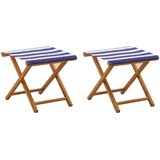  ležalnik, modra bela, 2kos | Shoptok.si