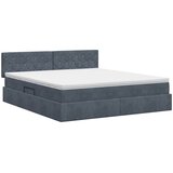  s od storage s uzglavljem Tamnosiva 160 x 200 cm Baršun | shoptok.hr