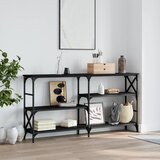 vidaXL Konzolni stol crni 150 x 29 x 76 5 cm od konstruiranog drva Cijene