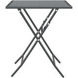  Vrtna garnitura - 5-dijelni vrtni blagovaonski set ekspandirani metal antracit - Dužina stola 60 cm 4 | shoptok.hr
