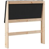 vidaXL tapecirano vzglavje črna 90 cm masivno borovo les | Shoptok.si