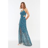Trendyol multicolored slit detailed floral pattern dress | ePonuda.com