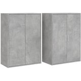  The Living Store Komoda 2 kosa betonsko siva 60x31x84 cm inženirski les - Komoda, (21498607) | Shoptok.si